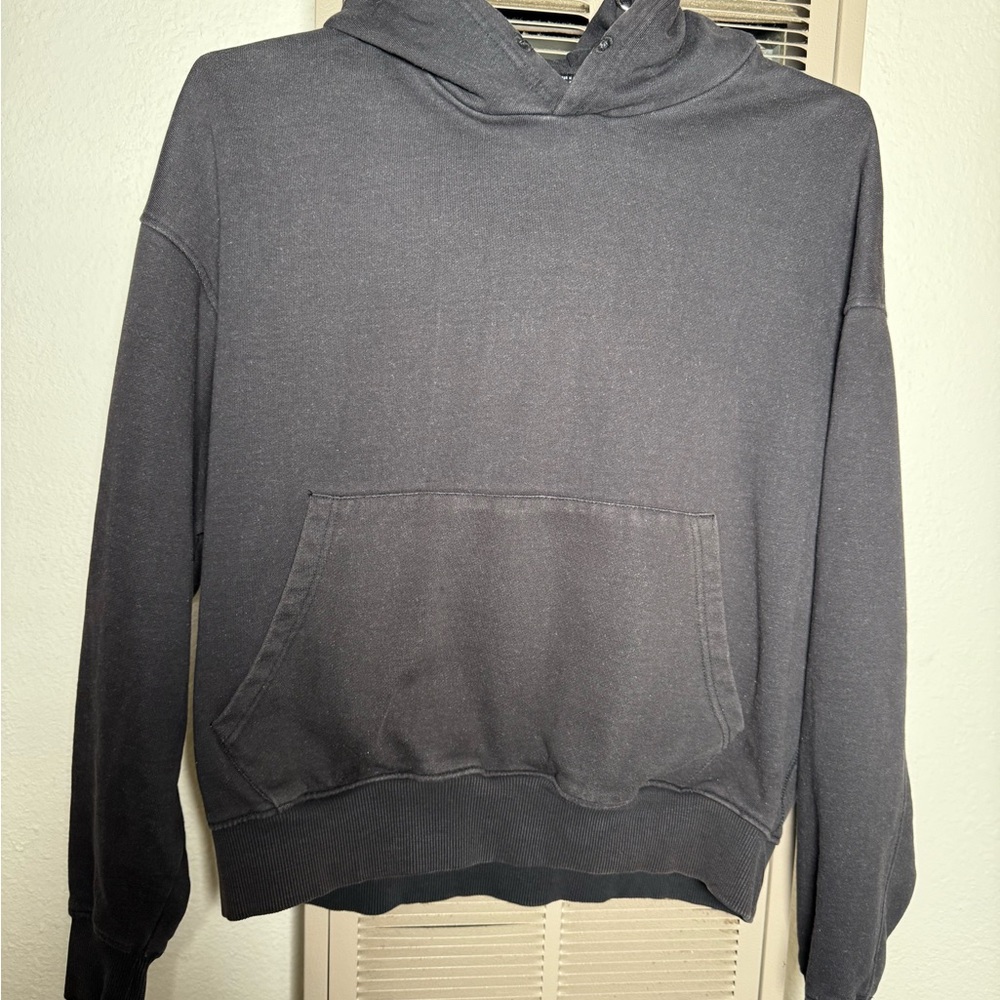 Zara Gray Knit Crew Neck Sweater